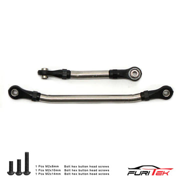FURITEK STEEL WITH PLASTIC ROD ENDS STEERING LINK SET FOR FURITEK FX118 - HeliDirect