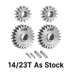 INJORA Stainless Steel Portal 14/23T Gears (As Stock) Set for 1/18 Redcat Ascent-18