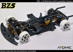 Atomic BZ5 Belt Drive 4WD Chassis Kit (No Electronics) With AGFRC 1.4KG Micro Programmable Coreless Digital RC Servo