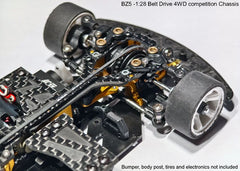 Atomic BZ5 Belt Drive 4WD Chassis Kit (No Electronics) With AGFRC 1.4KG Micro Programmable Coreless Digital RC Servo