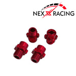 Nexx Racing 17mm Hex Wheel Adapters for Traxxas 1/10 Jato - Red