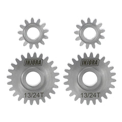INJORA Stainless Steel Portal 13/24T Gears (Underdrive 11%) Set for 1/18 Redcat Ascent-18
