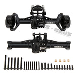 MEUS RACING Aluminum Front Rear Axle Housing for 1/18 TRX4M TRX-4M Bronco Defender RC Crawler Upgrade Parts - BLACK - HeliDirect