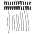 MEUS Racing 1/10 Stainless Steel Links 313mm Wheelbase Linkage Set for Axial SCX10 II 90046 90047 90035