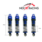 Nexx Racing 58mm Oil Shocks (4pcs) for Arrma 1:18 GRANITE/ TYPHON/ MOJAVE - BLUE