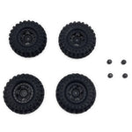HobbyPlus Deep Star 1.2" Wheel 68mm Mudder-XL Tire Set - Black (4pcs)