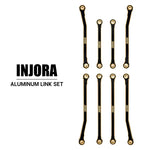 INJORA Black Brass High Clearance Chassis Links for 1/18 Redcat Ascent18