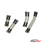FURITEK STEEL HIGH CLEARANCE LINKS SETS WITH ALUMINIUM SKID PLATE FOR FURITEK FX118 - HeliDirect