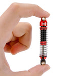 INJORA 59mm Long Threaded Oil Filled Shocks for 1/18 TRX4M (4pcs) - RED - HeliDirect
