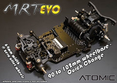 Atomic MRT EVO Chassis Kit (No electronics) With AGFRC Aluminum Case 20T High Precision 3KG 0.052Sec MG 7g Micro Digital Servo