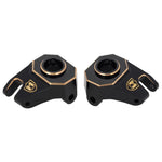 MEUS Racing Black Brass Steering Knuckles for 1/10 Axial SCX10 PRO & SCX10 III AR45 Upgrades Crawler
