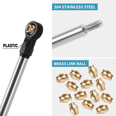 INJORA Stainless Steel High Clearance Links For 1/18 Redcat Ascent18 - HeliDirect