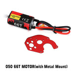INJORA 050 66T Brushed MOTOR II (WITH MOUNT PLATE) for Axial SCX24 - HeliDirect