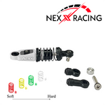 Nexx Racing Dual Spring Center Oil Shock Premium - SLIVER - HeliDirect