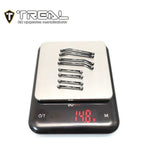 TREAL AX24 High Clearance Links (8P) CNC Machined Aluminum 7075 Compatible with Axial 1/24 AX24 XC-1 (BLACK) - HeliDirect