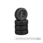 JConcepts Landmines - 24th Scale Pre-Mounts Wheels & Tires (Hazard Wheel)