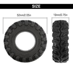 INJORA Mud Paw 1.0" M/T Tires (4) (52*19mm)