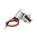 MEUS Racing Aluminum Gearbox With Skid Plate 050 Motor For SCX24 Deadbolt ,B17 ,C10 JLU,Ford Bronco ,Jeep Gladiator - SILVER - HeliDirect