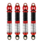 INJORA 59mm Long Threaded Oil Shocks For 1/18 Redcat Ascent18 - RED - HeliDirect