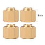 INJORA 4PCS 6mm Brass Wheel Hex Hub Extenders For 1/18 Redcat Ascent18 - HeliDirect