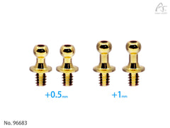 DriftART Ball End Height Adjustment Set A –2pcs +0.5mm, 2pcs +1mm For DA4