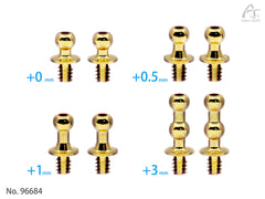 DriftART Ball End Height Adjustment Set B – 2pcs Standard, 2pcs +0.5mm, 2pcs +1mm, 2pcs Double Ball Ends For DA4