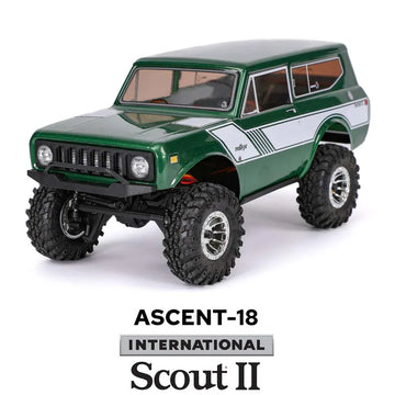 Redcat Ascent-18 International Scout II - 1/18 Scale Brushed Electric Rock Crawler - Green