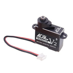 AGFRC A06CLS V2 Aluminum Case 20T High Precision 3KG 0.052Sec MG 7g Micro Digital Servo for Mini Size Airplane Car - BLACK - HeliDirect