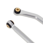 MEUS Racing CNC Aluminum High Clearance Chassis Links for 1/24 RC Crawler LWB 133.5mm Axial SCX24 AXI90081 Deadbolt AXI00004 B17 (Silver) - HeliDirect