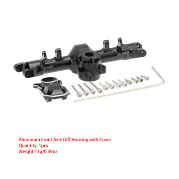 MEUS Racing Front Rear Axle Housing Cover with Back Cover for 1/24 Axial SCX24 90081 RC Car Model Accessories (Front axle + Rear axle) - HeliDirect