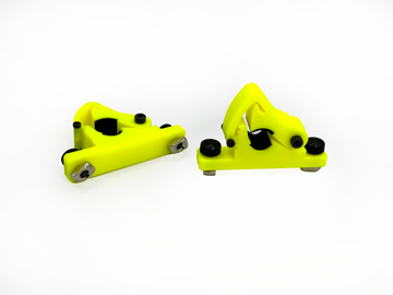 XGuard One-Size-Fits-All Skid Clamp System Single clamp set of 2 with extrussion rail mounting hardware - HeliDirect