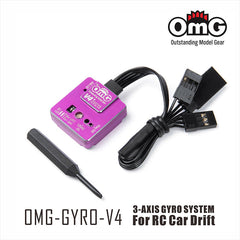 OMG V4 3-AXIS Gyro for Drift car and Touring Drift F1 - Purple