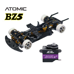 Atomic BZ5 Belt Drive 4WD Chassis Kit (No Electronics) With AGFRC 1.4KG Micro Programmable Coreless Digital RC Servo