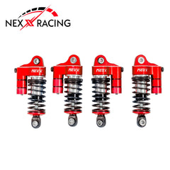 Nexx Racing Reservoir Shocks (4pcs) for Losi 1/12 Nascar - Red