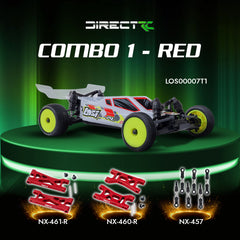 Losi 1/24 Micro-B 2WD Buggy RTR (White) With Nexx Racing Adjustable Turnbuckle, Front & Rear Suspension Arms - Big Savings $19.99 Off