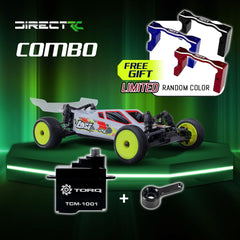 Losi 1/24 Micro-B 2WD Buggy RTR (White) With TORQ Coreless Titanium Gear 7g Micro Servo, aluminum servo horn & Servo Mount - Big Savings $11.93 Off