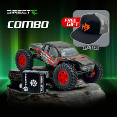 HobbyPlus CR-18P PRO Brushless Juice Up Edition (Red) With TORQ MLS-1024 Premium DIRECT-MOUNT Servo