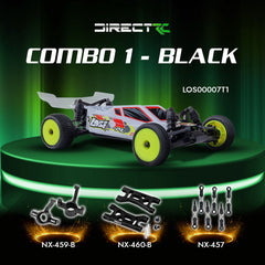 Losi 1/24 Micro-B 2WD Buggy RTR (White) With Nexx Racing Adjustable Turnbuckle Set, Spindles & Front Suspension Arms - Big Savings $19.56 Off