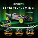 Losi 1/24 Micro-B 2WD Buggy RTR (White) With Nexx Racing Adjustable Turnbuckle Set, Caster Blocks, Spindles & Rear Hub - Big Savings $22.53 Off