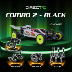 Losi 1/24 Micro-B 2WD Buggy RTR (White) With Nexx Racing Adjustable Turnbuckle Set, Caster Blocks, Spindles & Rear Hub - Big Savings $22.53 Off