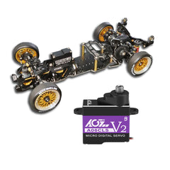 Atomic DRZ3 MS RWD Drift Chassis Kit (No Electronic) With AGFRC Aluminum Case 20T High Precision 3KG 0.052Sec MG 7g Micro Digital Servo