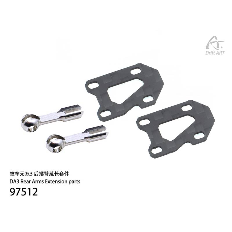 Drift Art DA3 Rear Arms Extension Parts - HeliDirect
