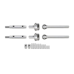 INJORA Stainless Steel Portal Axle ( Front & Rear ) Shafts for 1/18 Redcat Ascent-18