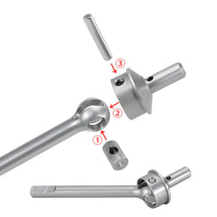 INJORA Stainless Steel Portal Axle ( Front & Rear ) Shafts for 1/18 Redcat Ascent-18