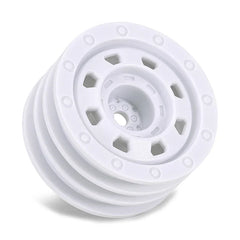 INJORA 1.3" Non-beadlock Wheels for 1/24 1/18 RC Crawlers - White