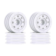 INJORA 1.3" Non-beadlock Wheels for 1/24 1/18 RC Crawlers - White