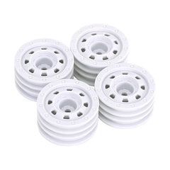 INJORA 1.3" Non-beadlock Wheels for 1/24 1/18 RC Crawlers - White