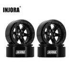INJORA 1.3" Aluminum Beadlock Wheels offset -4.05mm for 1/24 1/18 RC Crawlers