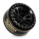 INJORA 0.7" D19 Ripple Black Brass Wheels for 1/30 SCX30