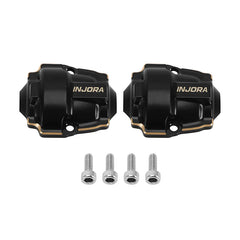 INJORA Black Coating Brass Diff Covers for 1/32 Redcat Ascent-32